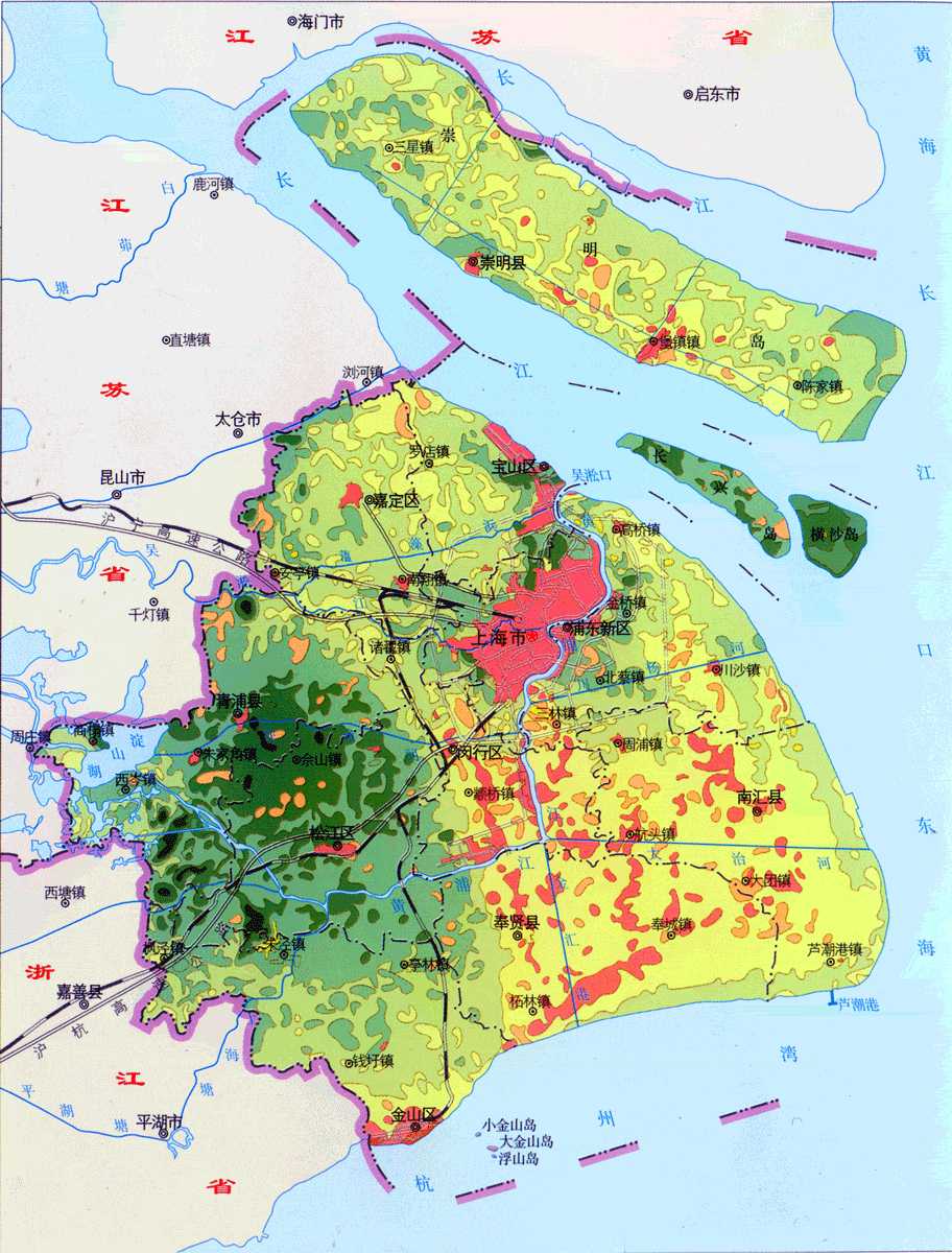 上海地图\/上海专题地图地貌水系文化| 点滴之间聚沙成金